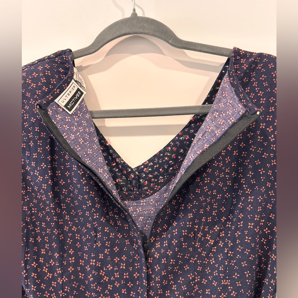 Ulterior Motives Two-Toned Floral Jumpsuit - Picture 8 of 10